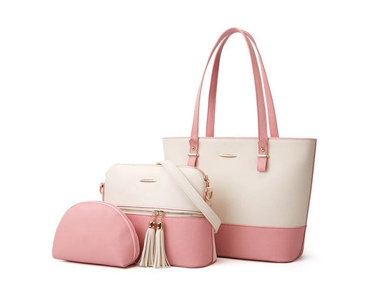 JACOSE 3 PIECE  PINK COLORS  COMBINATION BAG