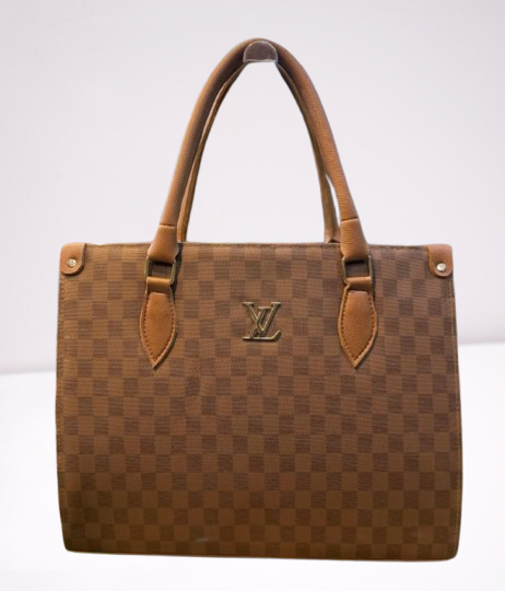 LV LUXE CHECK TOTE BAG