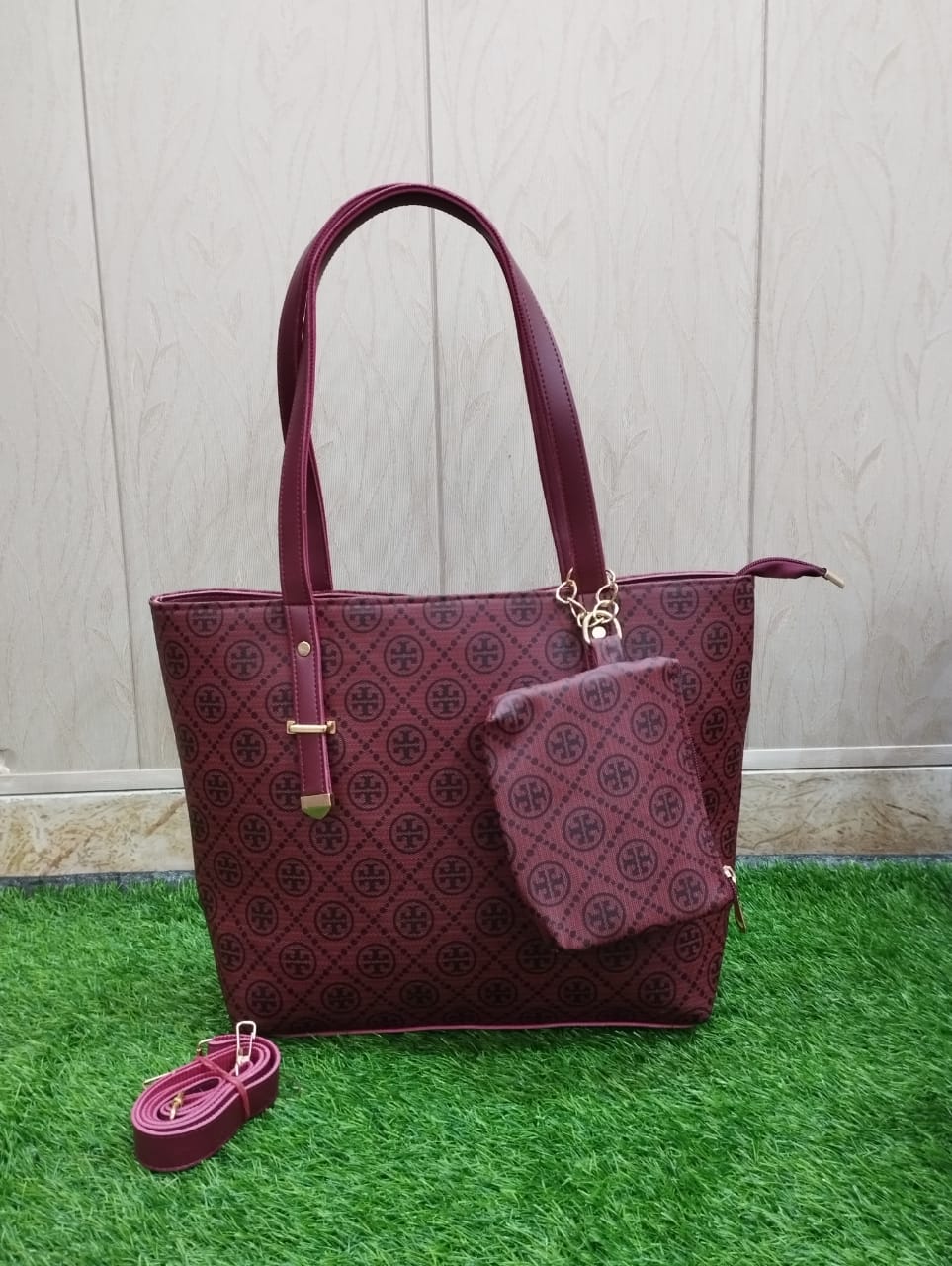 TORY BURCH LOGO PRINT TOTE BAG