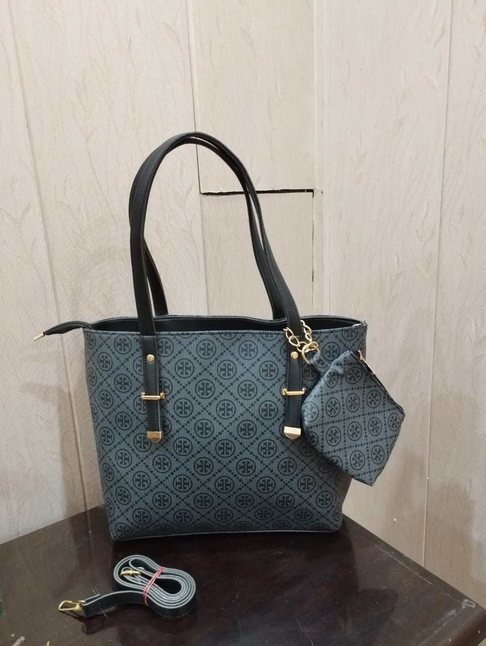 TORY BURCH LOGO PRINT TOTE BAG