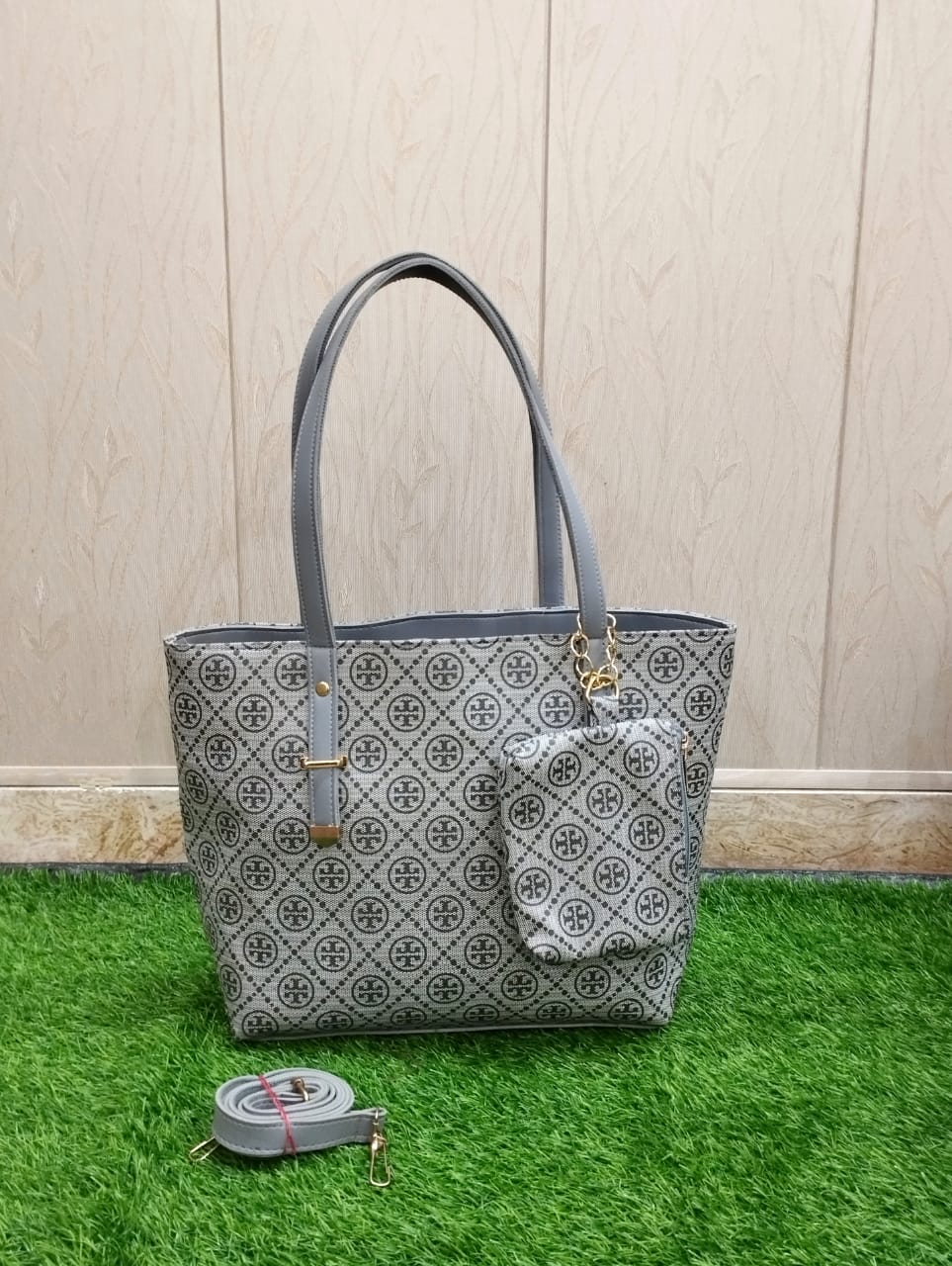 TORY BURCH LOGO PRINT TOTE BAG