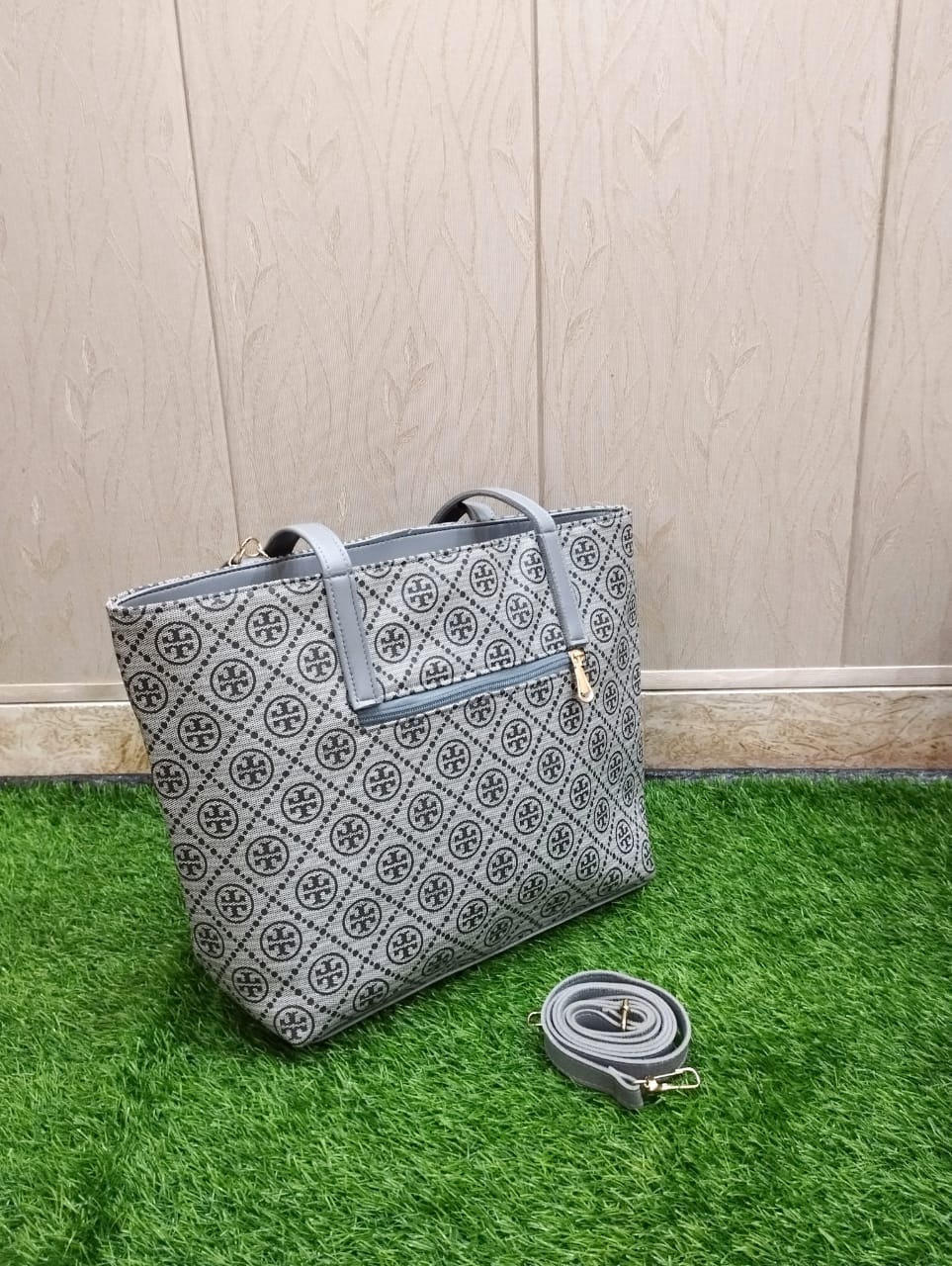 TORY BURCH LOGO PRINT TOTE BAG