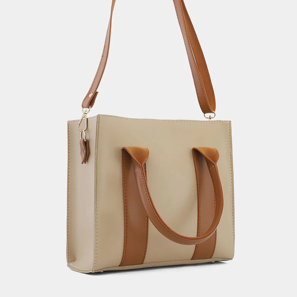 ZENITH CAMEL COLOR TOTE BAG